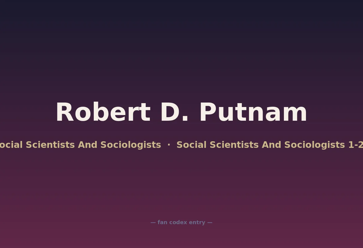Robert D. Putnam