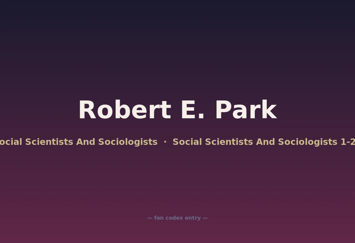 Robert E. Park